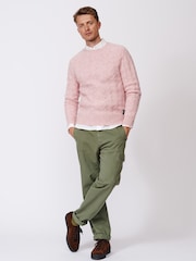 Aubin Woodhall Cable Crew Jumper - Image 3 of 7