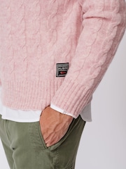 Aubin Woodhall Cable Crew Jumper - Image 4 of 7