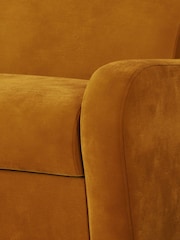 Jay-Be Luxe Velvet Saffron Yellow Deco 2 Seater Sofa Bed - Image 4 of 6