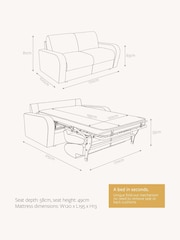 Jay-Be Luxe Velvet Saffron Yellow Deco 2 Seater Sofa Bed - Image 6 of 6