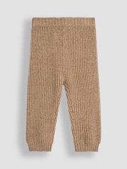 JoJo Maman Bébé Natural Knitted Giraffe Jumper And Trouser Baby Set - Image 4 of 5