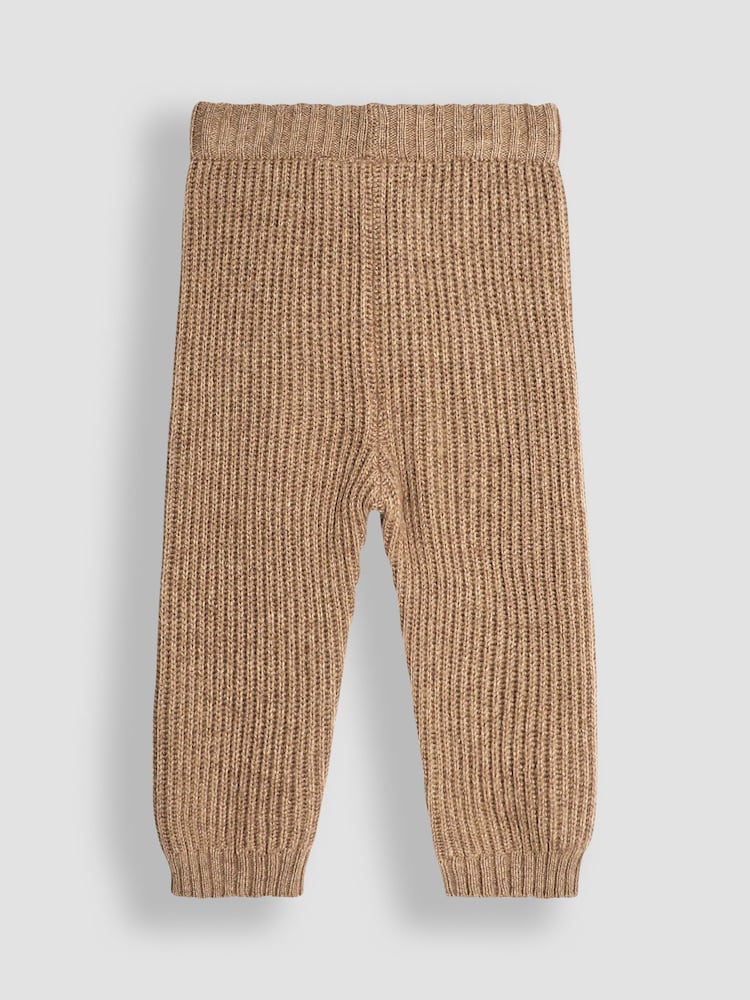 JoJo Maman Bébé Natural Knitted Giraffe Jumper And Trouser Baby Set - Image 5 of 5