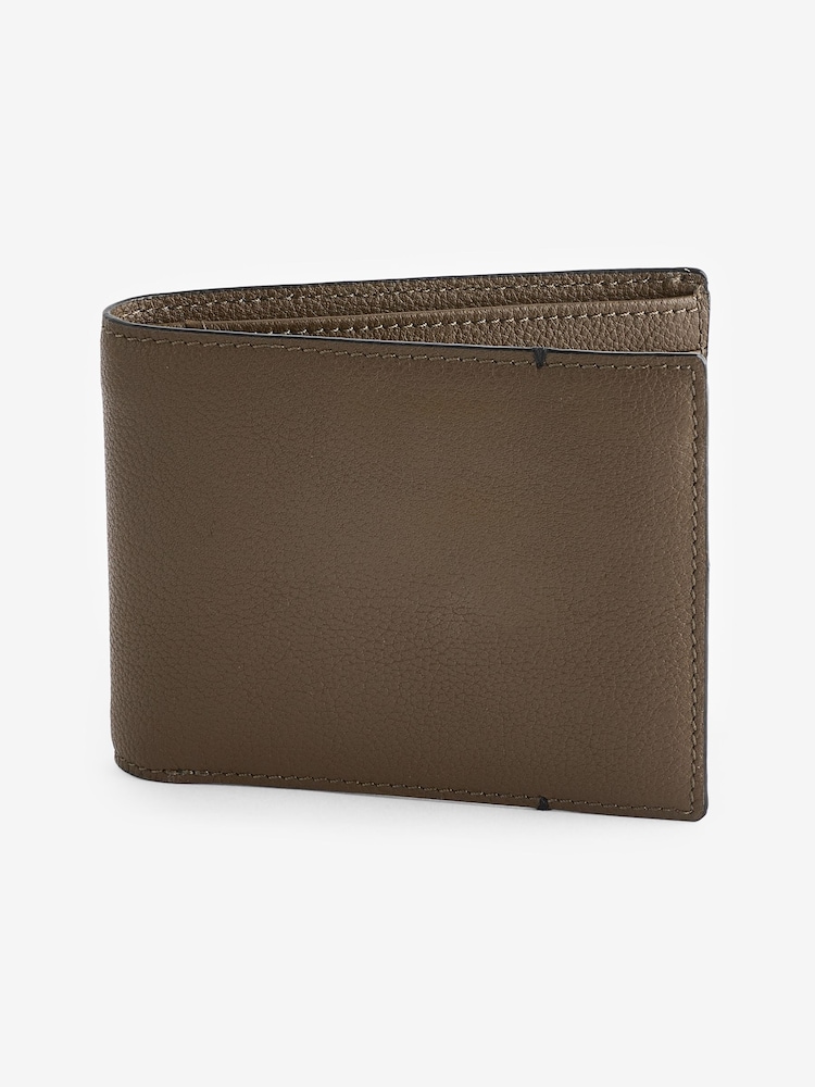Olive Green Leather Wallet - Image 1 of 2