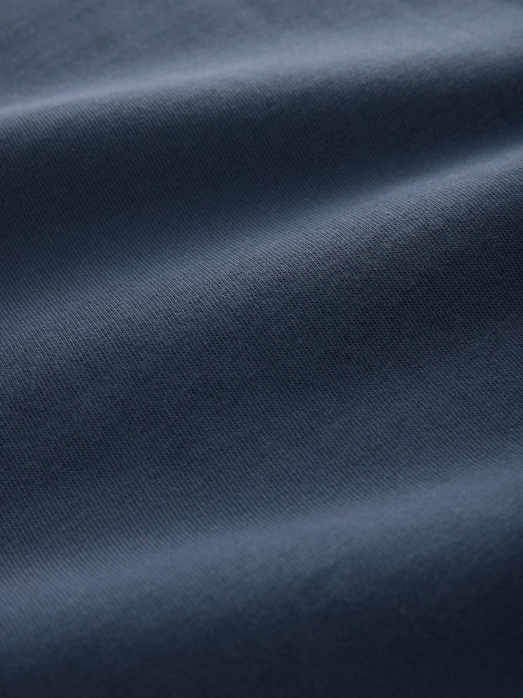 Темно-синий - Long Sleeve Garment Dye Heavyweight 100% Cotton T-Shirt - Image 7 of 7