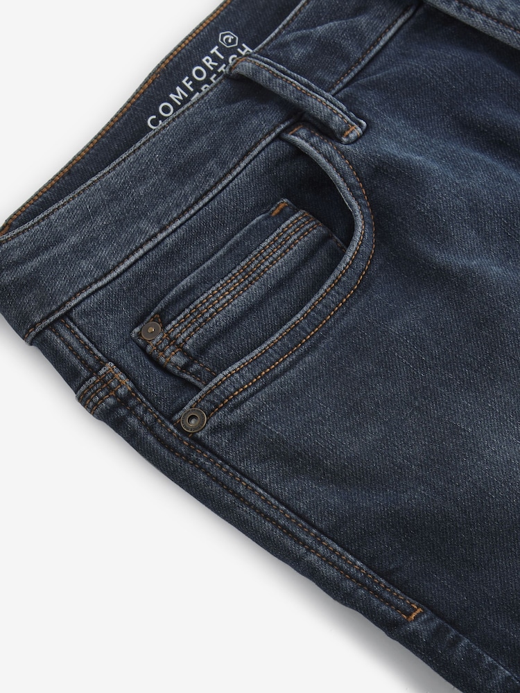 Bleu Gris Vintage - Slim Fit (Slim Fit) - Jeans stretch de confort - Image 11 of 12