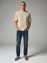 Blue Grey Vintage Slim Fit Comfort Stretch Jeans - Image 2 of 12