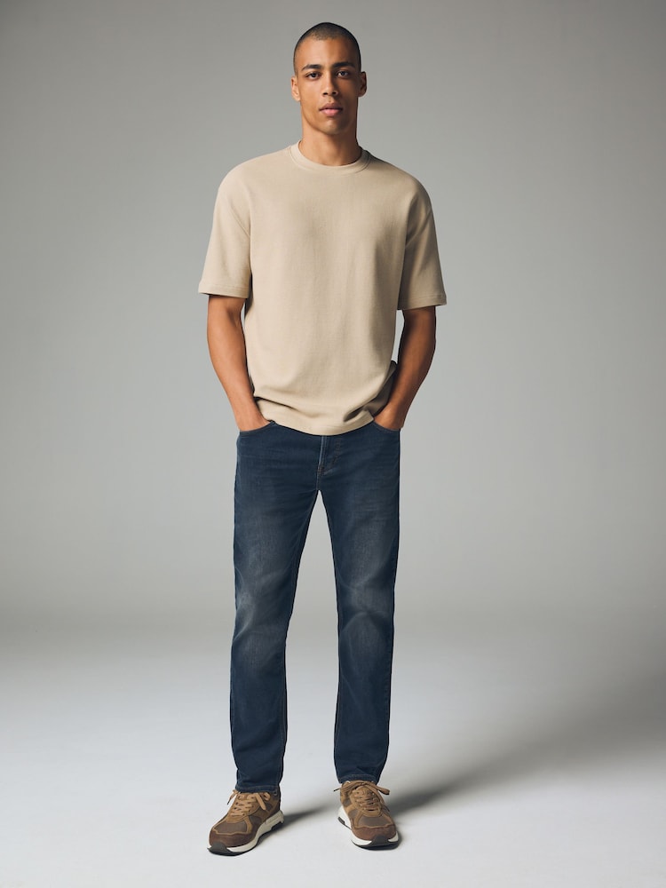 Blue Grey Vintage Slim Fit Comfort Stretch Jeans - Image 2 of 12