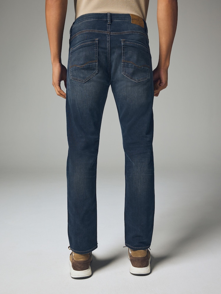 Bleu Gris Vintage - Slim Fit (Slim Fit) - Jeans stretch de confort - Image 3 of 12