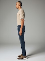 Blue Grey Vintage Slim Fit Comfort Stretch Jeans - Image 5 of 12