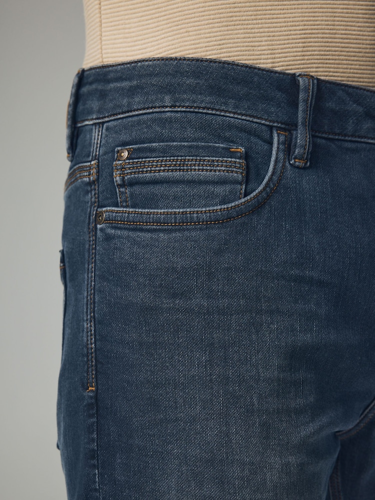 Bleu Gris Vintage - Slim Fit (Slim Fit) - Jeans stretch de confort - Image 6 of 12