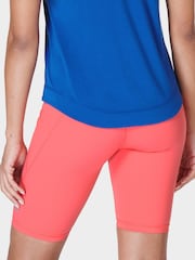 Sweaty Betty Coral Pink Sweaty Betty Coral Pink Power 9" Biker Shorts - Image 2 of 10