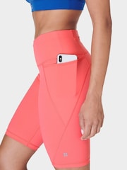 Sweaty Betty Coral Pink Sweaty Betty Coral Pink Power 9" Biker Shorts - Image 3 of 10