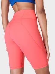 Sweaty Betty Coral Pink Sweaty Betty Coral Pink Power 9" Biker Shorts - Image 4 of 10