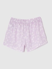 Gap Light Purple Cotton Poplin Print Pyjama Shorts - Image 2 of 2