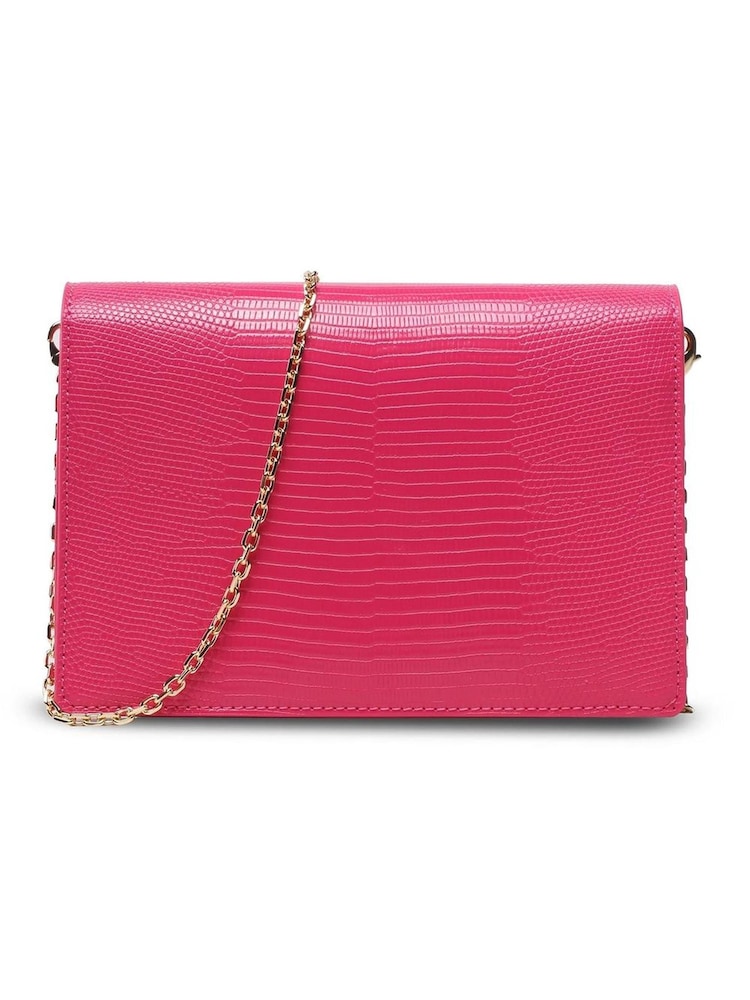 Love Moschino Pink FAUX Leather Crossbody Bag - Image 2 of 4