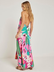 River Island Purple Tropical Maxi Dress - Image 3 of 5