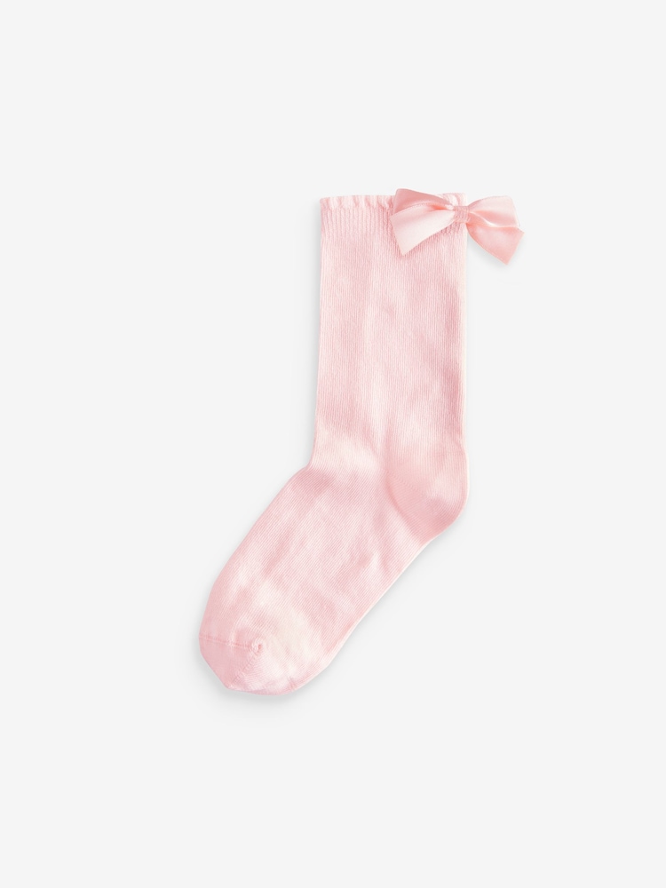 rožnata - Cotton Rich Bow Ankle School Socks 2 Pack - Slika 2 iz 4 rožnata - Cotton Rich Bow Ankle School Socks 2 Pack - Slika 2 iz 4