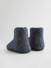 Navy Boucle Boot Slippers - Image 3 of 7
