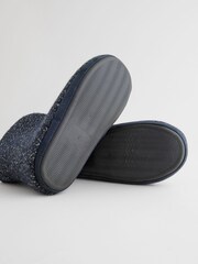 Navy Boucle Boot Slippers - Image 4 of 7