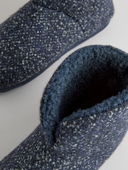 Navy Boucle Boot Slippers - Image 6 of 7