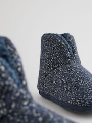 Navy Boucle Boot Slippers - Image 7 of 7