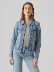 VERO MODA Blue Relaxed Fit Denim Jacket - Image 2 of 5