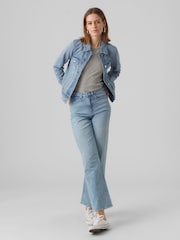 VERO MODA Blue Relaxed Fit Denim Jacket - Image 3 of 5