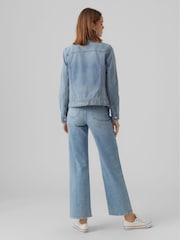 VERO MODA Blue Relaxed Fit Denim Jacket - Image 4 of 5