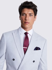 MOSS Wine Red Floral Tie - Image 3 of 3