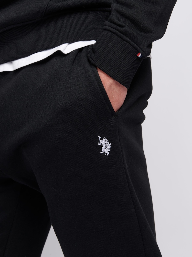 U.S. Polo Assn. Black Mens Classic Fit Double Horsemen Joggers - Image 5 of 6