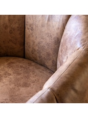 Gallery Home Tan Brown Codie Leather Armchair - Image 4 of 6