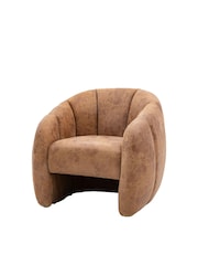 Gallery Home Tan Brown Codie Leather Armchair - Image 6 of 6