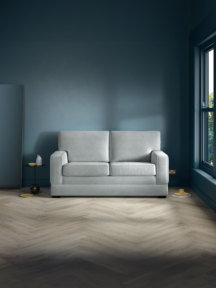 Jay-Be Brushed Twill Sky Blue Urban 2 Seater Sofa Bed - Image 1 of 6
