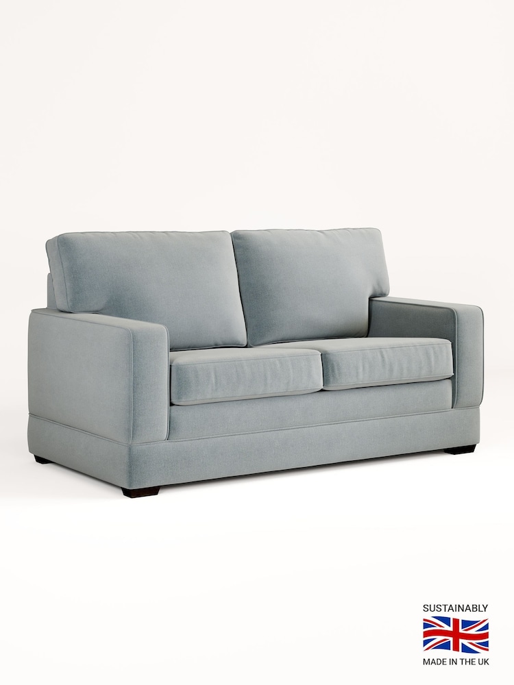 Jay-Be Brushed Twill Sky Blue Urban 2 Seater Sofa Bed - Image 2 of 6