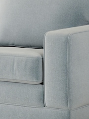 Jay-Be Brushed Twill Sky Blue Urban 2 Seater Sofa Bed - Image 4 of 6
