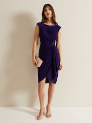 Phase Eight Purple Donna Bodycon Dress - Image 3 of 6