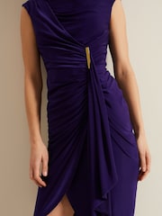 Phase Eight Purple Donna Bodycon Dress - Image 5 of 6