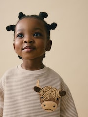 Cream Long Sleeve Jumper Dress (3mths-7yrs) - Image 4 of 9