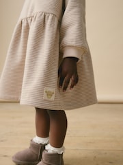 Cream Long Sleeve Jumper Dress (3mths-7yrs) - Image 5 of 9