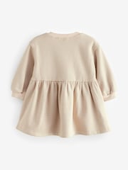 Cream Long Sleeve Jumper Dress (3mths-7yrs) - Image 7 of 9