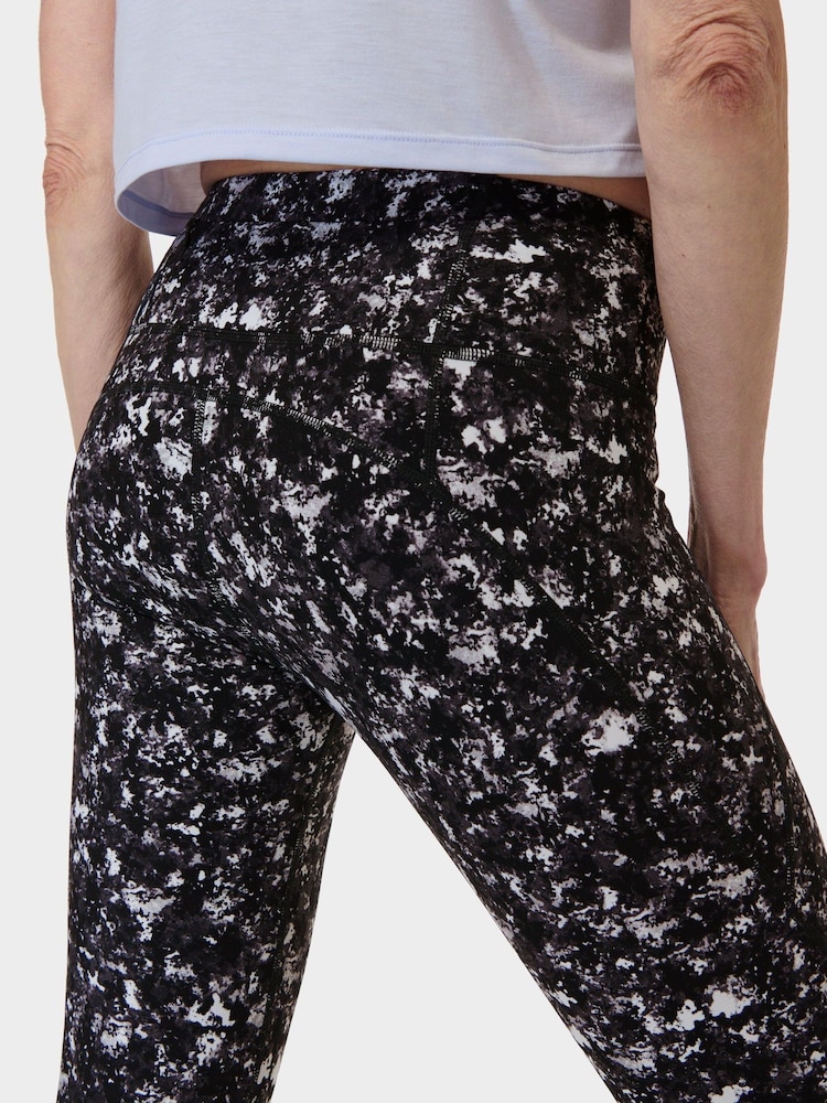 Zwart met elektrische print met textuur - Sweaty Betty Power 7/8 workoutlegging - Image 7 of 8