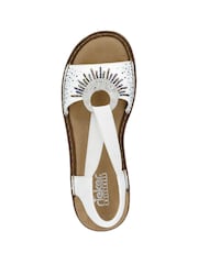 Blanco - Sandalias elásticas para mujer de Rieker - Imagen 4 de 10
