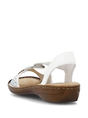 Rieker Womens Elastic Stretch Sandals - Image 4 of 7