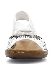 Rieker Womens Elastic Stretch Sandals - Image 5 of 7
