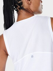Sweaty Betty White Breathe Easy Crop Muscle Tank - Image 4 of 8