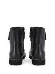 Kurt Geiger London Junior Mini Kensington Strap Bow Black Boots - Image 3 of 4