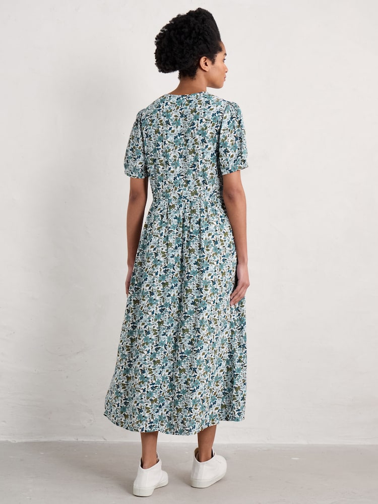 Seasalt Cornwall Multi Birch Leaf Dress - Image 2 of 5 Seasalt Cornwall Multi Birch Leaf Dress - Image 2 of 5
