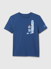 Gap Navy Blue Disney Mickey Mouse Graphic Short Sleeve Crew Neck T-Shirt (Newborn-5yrs) - Image 1 of 2
