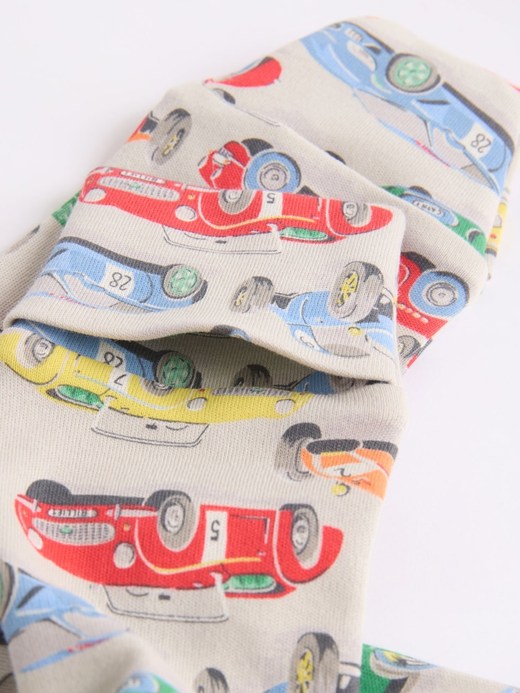 Blue/Green Cath Kidston Cars Baby 100% Cotton Sleepsuits 3 Pack - Image 13 of 13