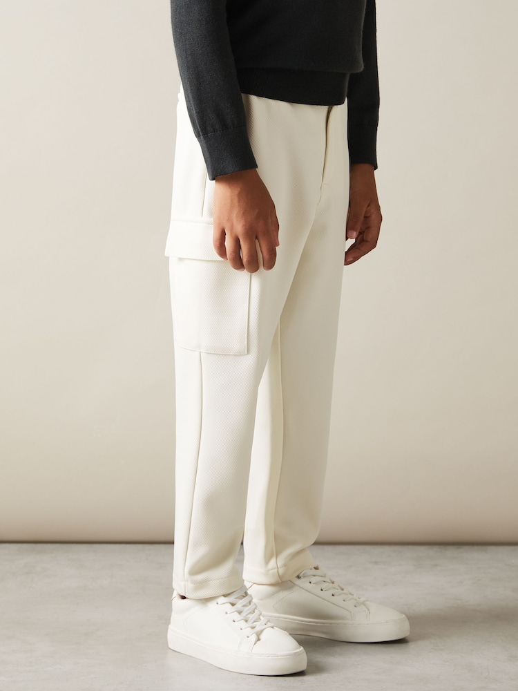 Reiss Orwell Twill Cargo Trousers - Imagen 1 de 3